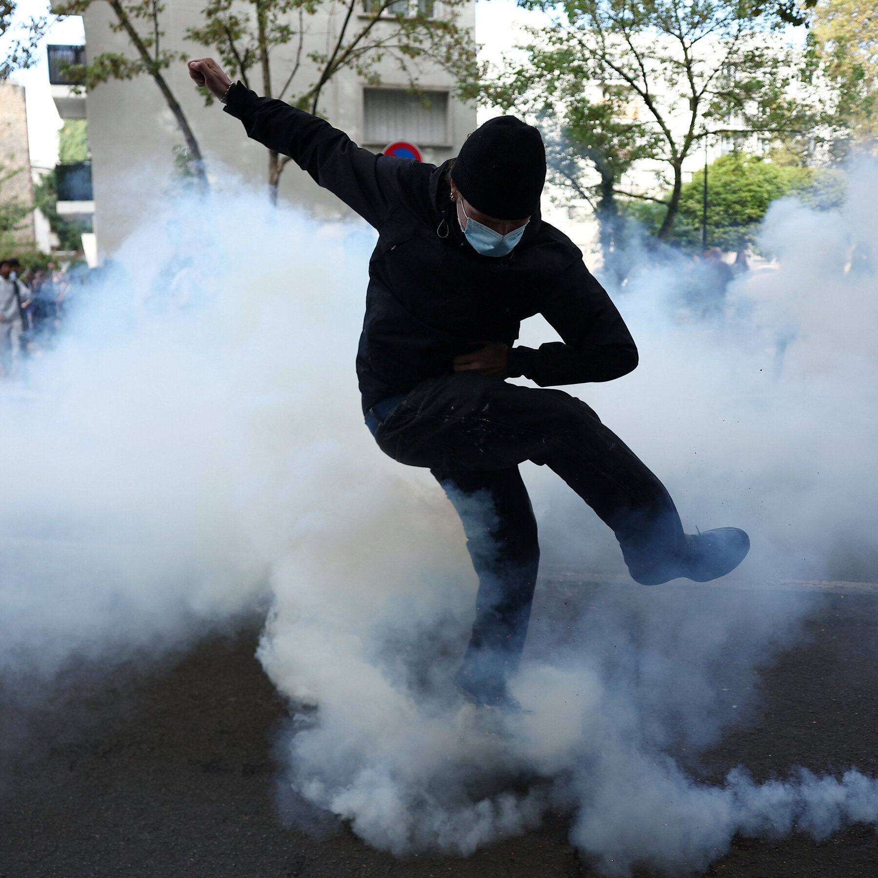 Student Protests Rattle France as Police Clashes Bring Blockades and Tear Gas