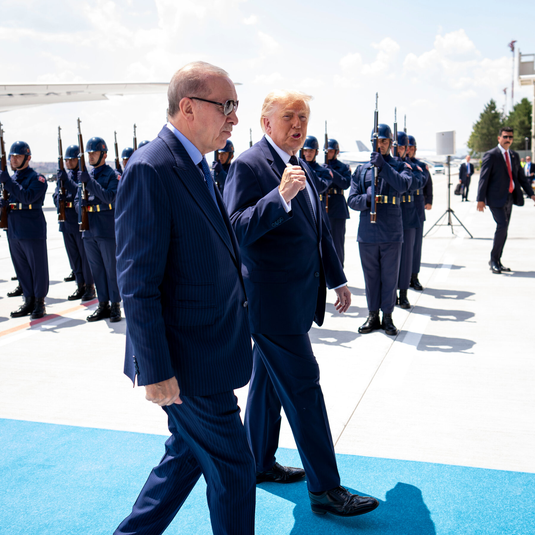 Trump’s Arrival in Turkey for NATO Summit Adds Drama and Spectacle