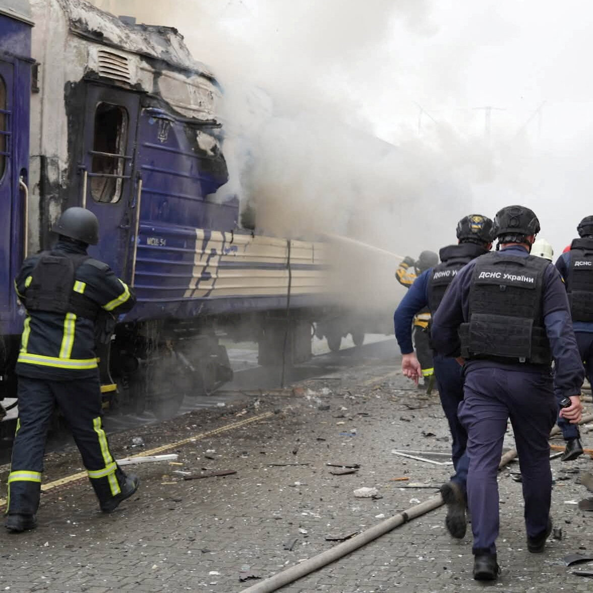 Russian Strike on Train Station Near Ukraine-Poland Border Seen as Warning to Kyiv’s Allies