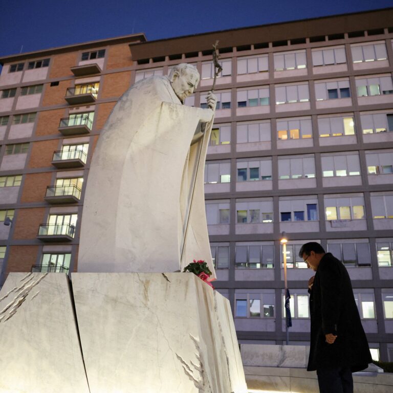 As Pope Leo Recovers From Surgery, Messages of Support Abound at Rome Hospital