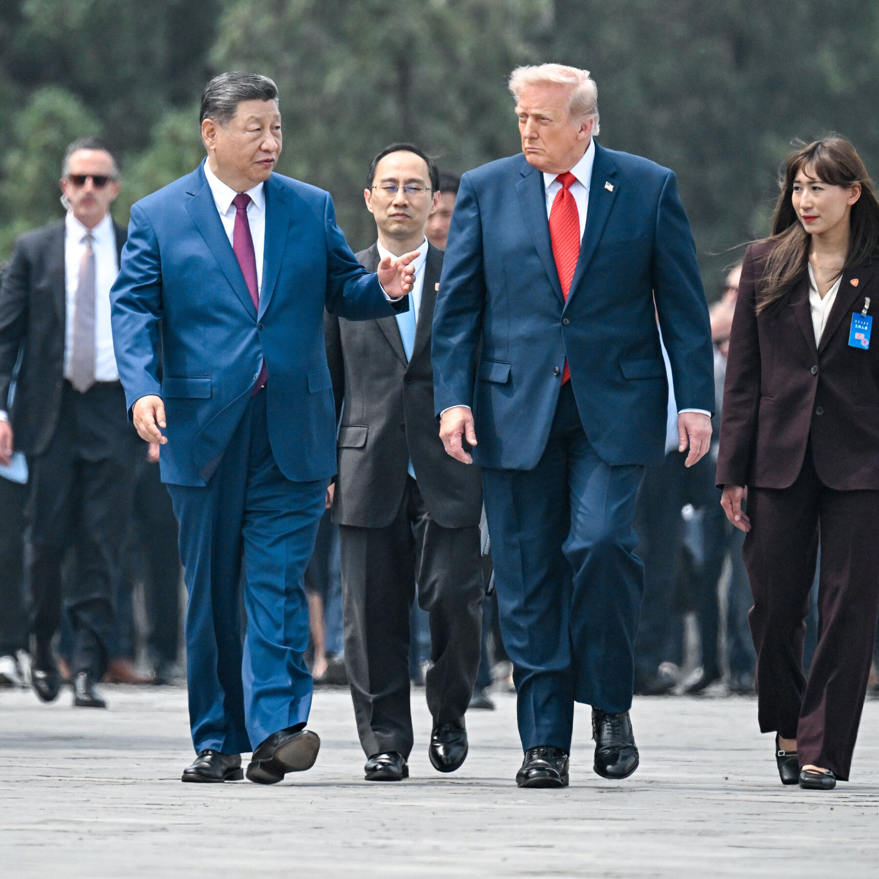 Key Moments From the First Day of Trump’s China Visit