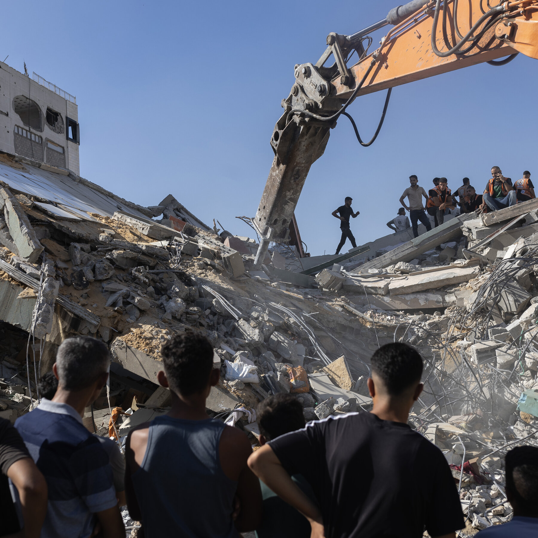 At Least 21 Dead in Gaza After Building Collapse, Officials Say