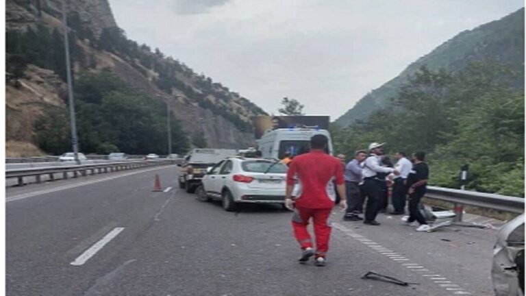 سانحه رانندگی در جاده چالوس ۱۰ مصدوم برجا گذاشت