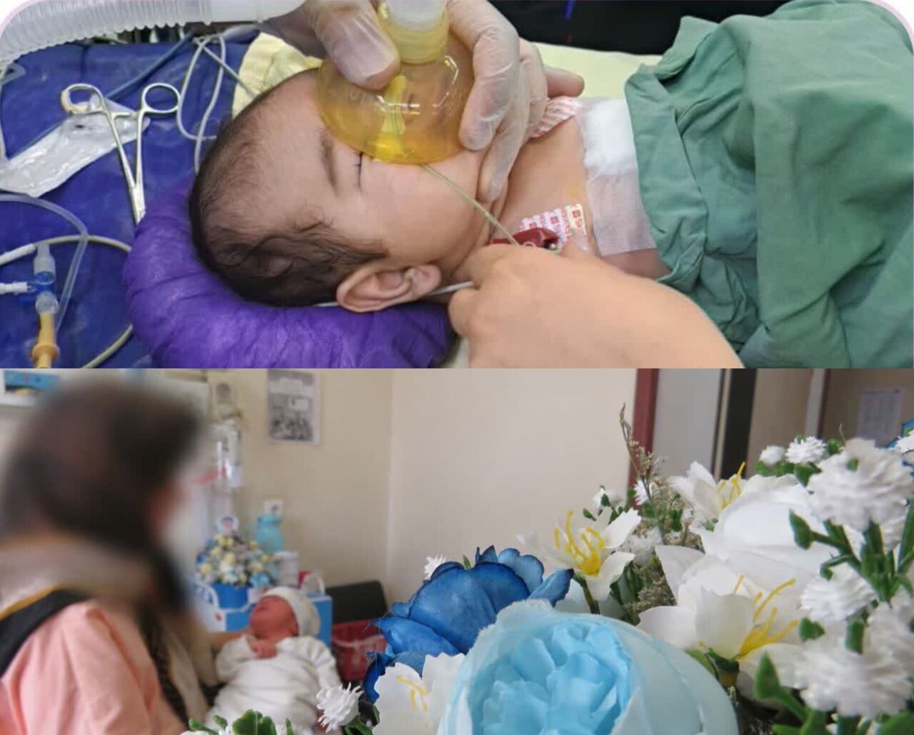 نجات نوزاد ۲ماهه با پارگی طحال در سمنان و تولد هشتمین فرزند مادر شاهرودی
