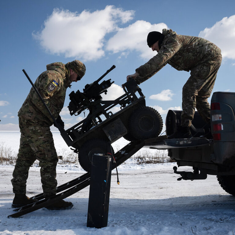 Ukraine, Short on Troops, Is Turning to Robots to Help Its War Efforts