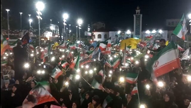 پنجاه و سومین شب فراق رهبر شهید انقلاب در رشت + فیلم