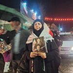 راهپیمایی شبانه مردم خوی زیر بارش رحمت الهی در شب ولادت امام رضا (ع)+ تصاویر