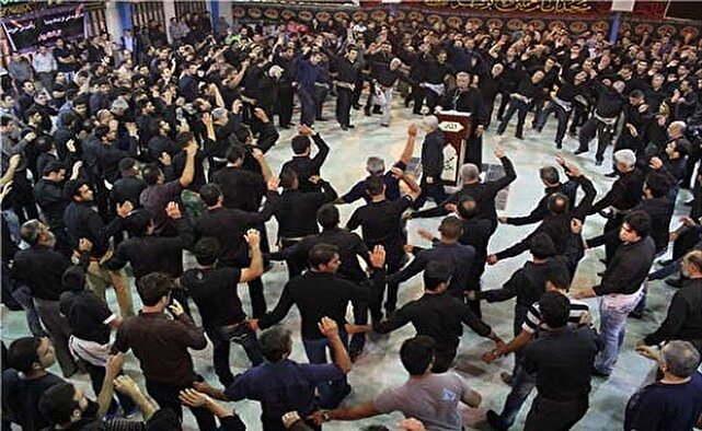 آئین سنتی جوش حیدری در حسینیه کاج مزویرآباد شهرستان مهریز+فیلم