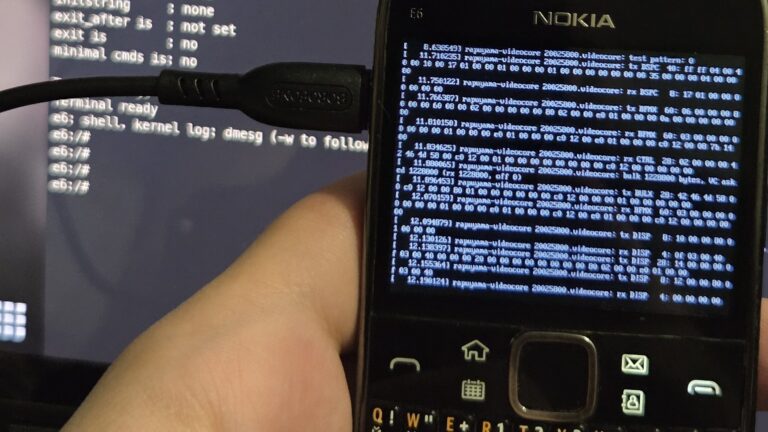 Trying to Get Linux Running on a Nokia E6