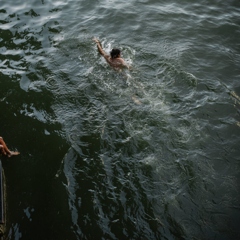 To Escape the Heat, Parisians Jump into an Old Industrial Canal