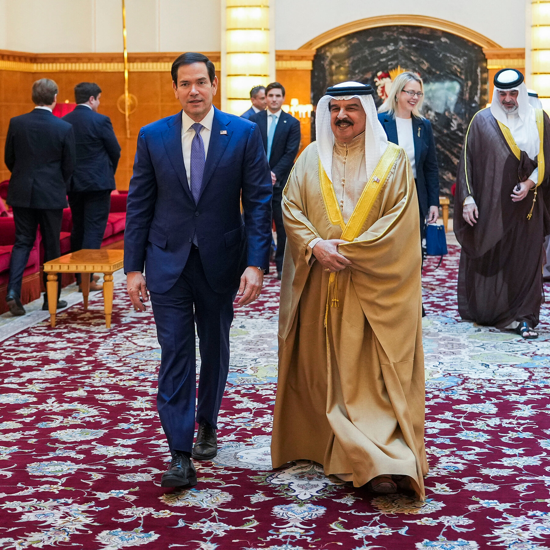 Iran Strikes Ship in Strait of Hormuz as Rubio Meets Gulf Leaders