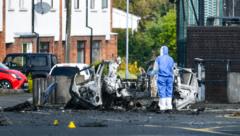 Car explosion at police station treated as attempted murder