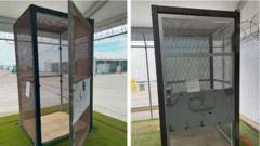 Immigrants held in small outdoor cages at 'Alligator Alcatraz' in Florida, investigators find