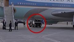Watch: Was Trump smuggled out of Air Force One in a catering truck?