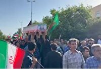 تشییع پیکر شهیده جان‌فدای ایران «فاطمه موحدان» در یزد