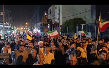 ندای الله اکبر مردم ولایتمدار خوزستان در دفاع از ایران اسلامی