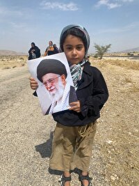 راهپیمایی دلدادگان حسینی در اربعین در داراب فارس