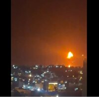 انفجار و آتش سوزی در مخزن سوخت در سلیمانیه عراق