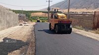 اجرای طرح آسفالت راههای روستایی کوهنانی در لرستان