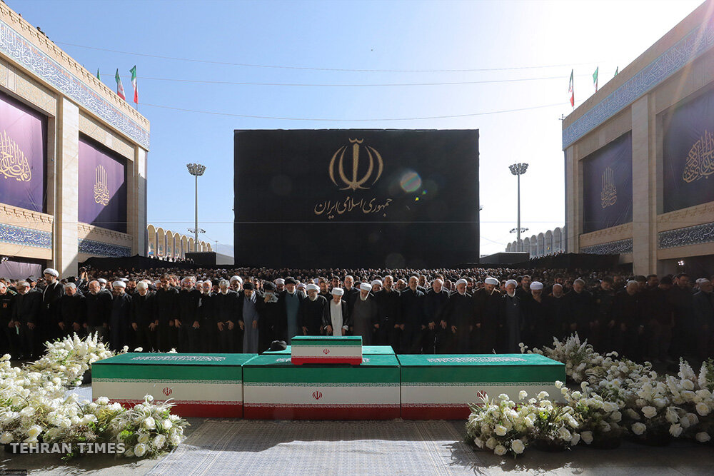 Funeral prayer held for Iran's martyred Leader