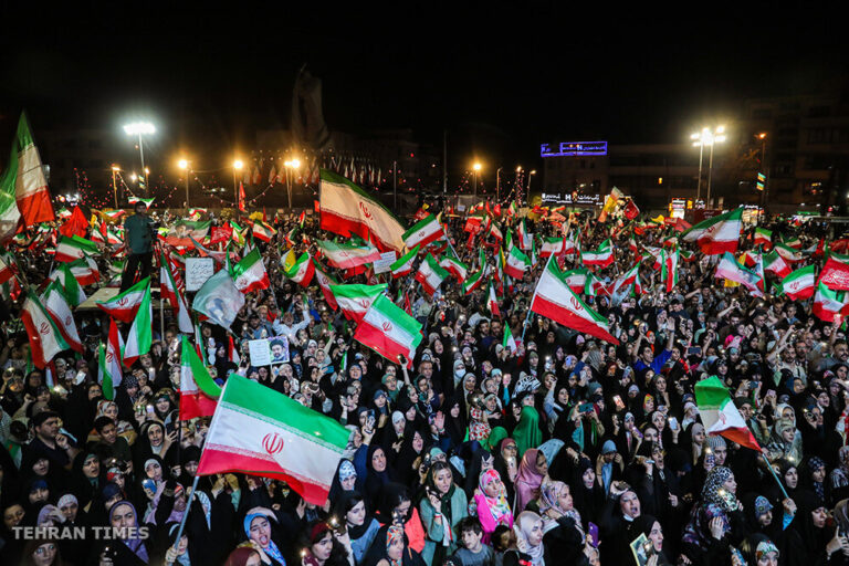 Tehran: 200th Night of Public Gatherings at Enghelab Square
