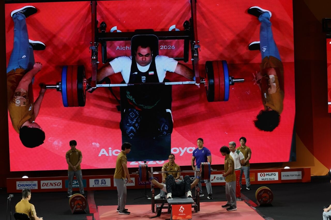 Iran’s para powerlifter Aminzadeh collects gold in Nagoya