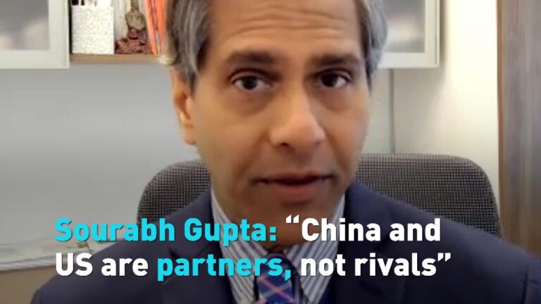 Sourabh Gupta: “China and US are partners, not rivals”