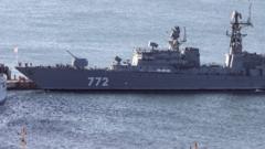 Russian warship carried out firing exercise off Plymouth coast