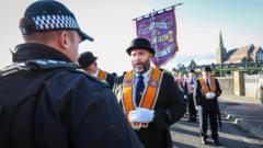 Police block Protestant Orange Order from controversial parade route