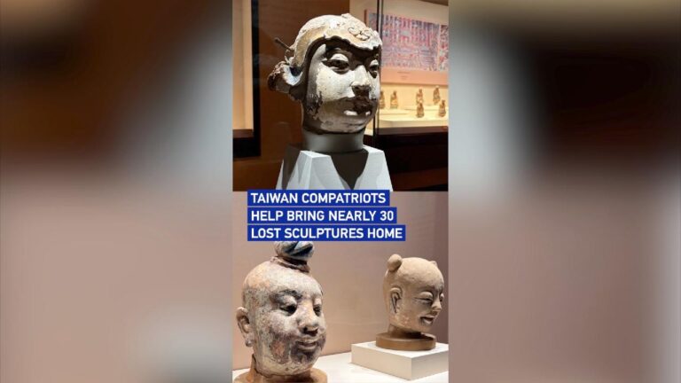 Taiwan compatriots help bring nearly 30 lost sculptures home