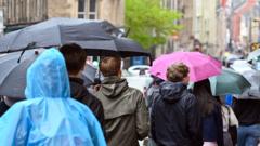 Rain on way for UK with temperatures to drop to overnight lows of 3C in some places