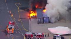 Three killed after LA news helicopter crashes while covering deadly bus collision