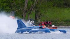 Campbell's Bluebird back on Coniston Water almost 60 years after fatal record attempt