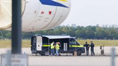 Drone carrying explosives found at German airport, police say