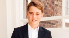 New Prince George photo released as he becomes a teenager
