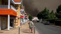 Tourists tell BBC how their holiday turned into race to escape fires