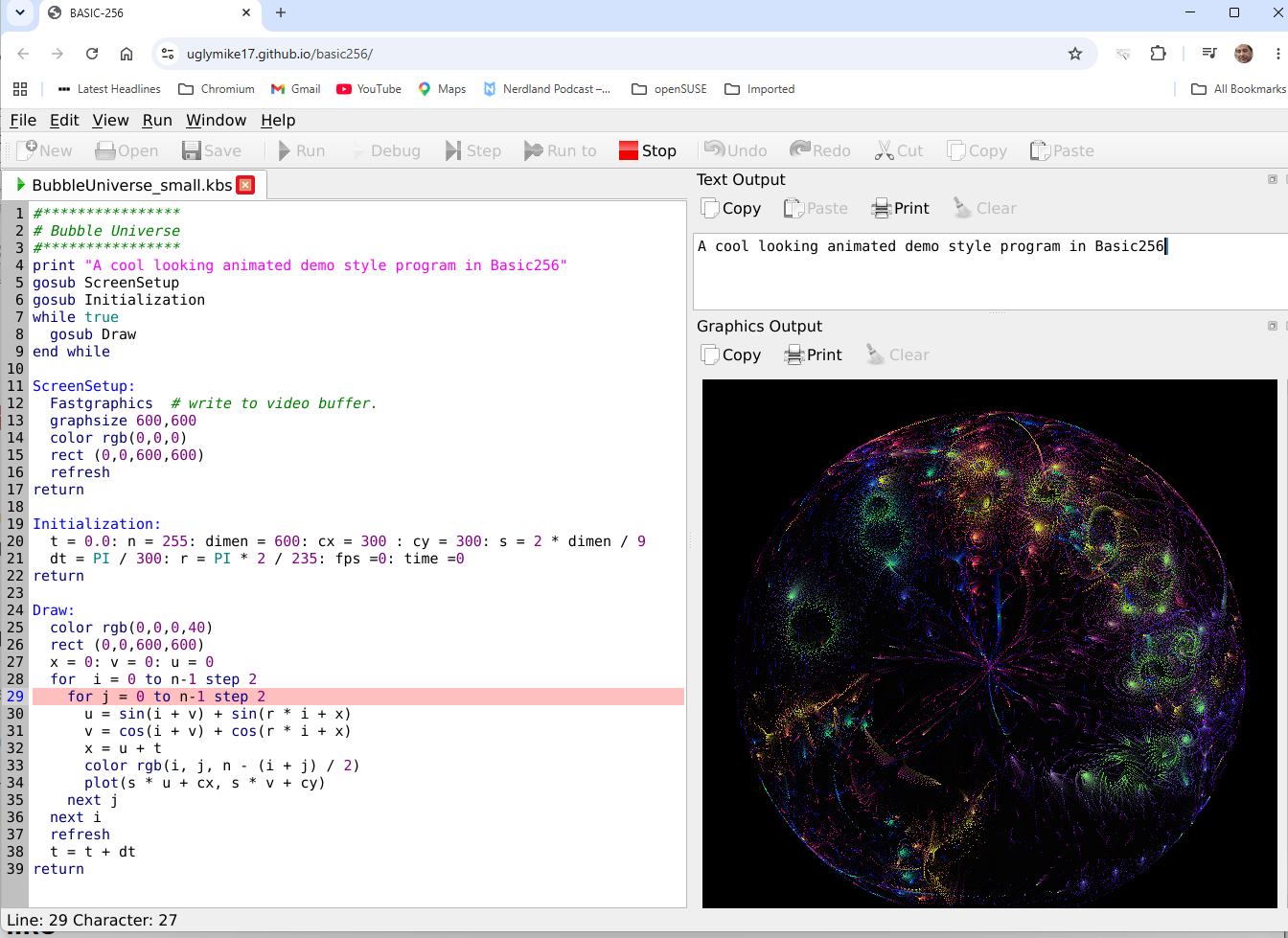 QT6 brings BASIC to the Web Browser, or Your Computer
