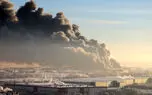 ویدئو؛ لحظه عبور یک هواپیمای مسافربری از بالای یک انبار در حال سوختن در مسکو
