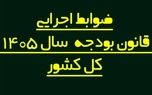 هیئت وزیران ضوابط اجرایی قانون بودجه 1405 را تغییر داد