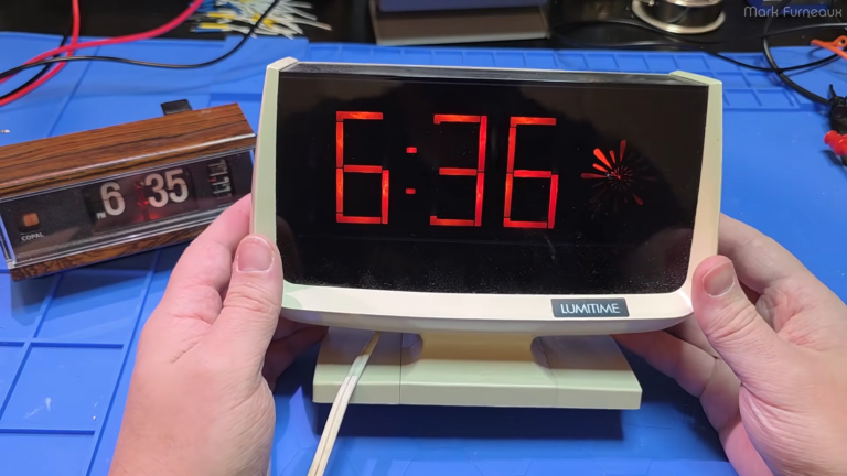 A 7-Segment Clock Built With No Digital Electronics