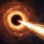 A nearby black hole as a window into the early universe