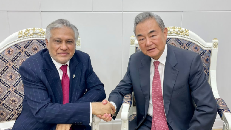 Chinese FM Wang Yi meets Pakistani counterpart