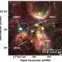ALMA spots a nine-member stellar family in the act of formation