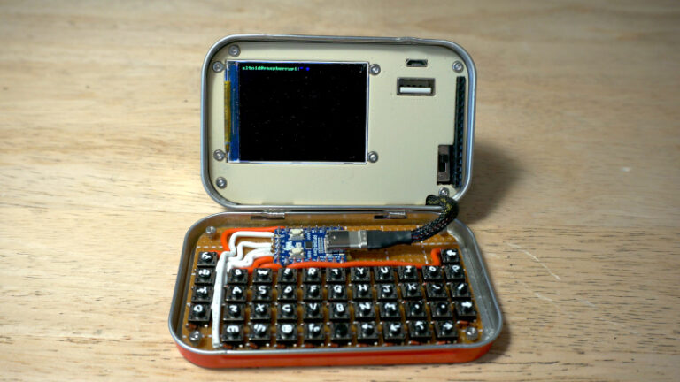 A Cyberdeck That Runs Linux…in an Altoids Tin