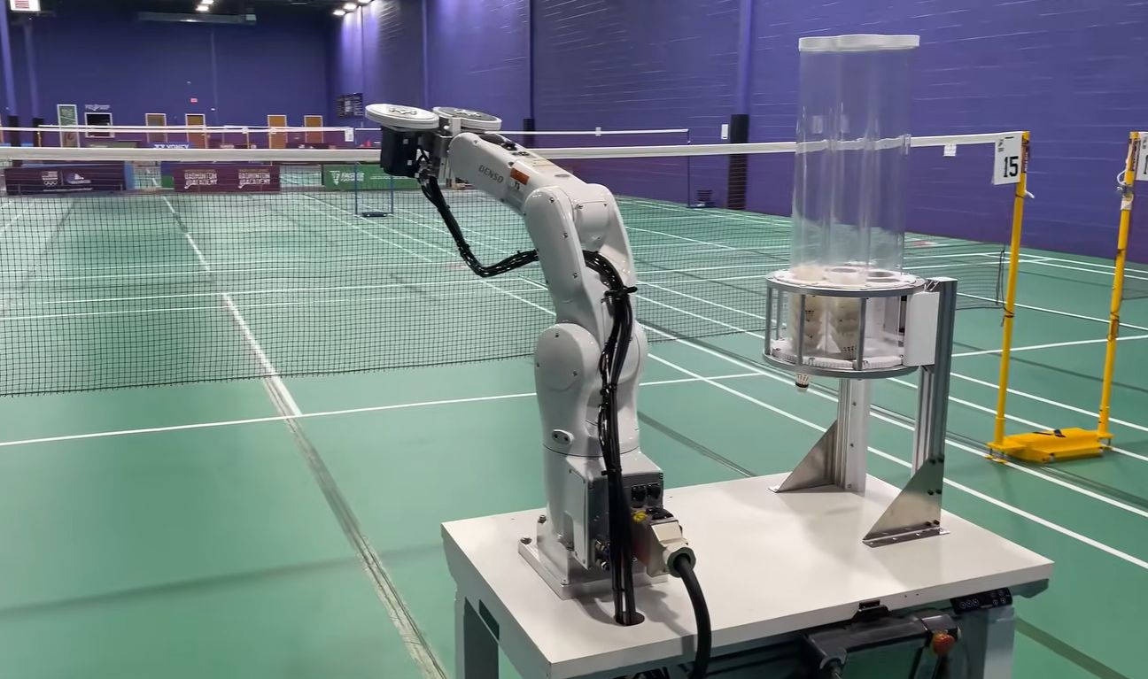 Making a Robot to Serve Some Mean Badminton Shuttlecocks