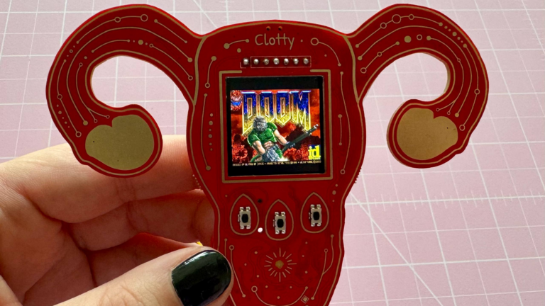 Clotty The Custom Period Tracker Can, Of Course, Run DOOM