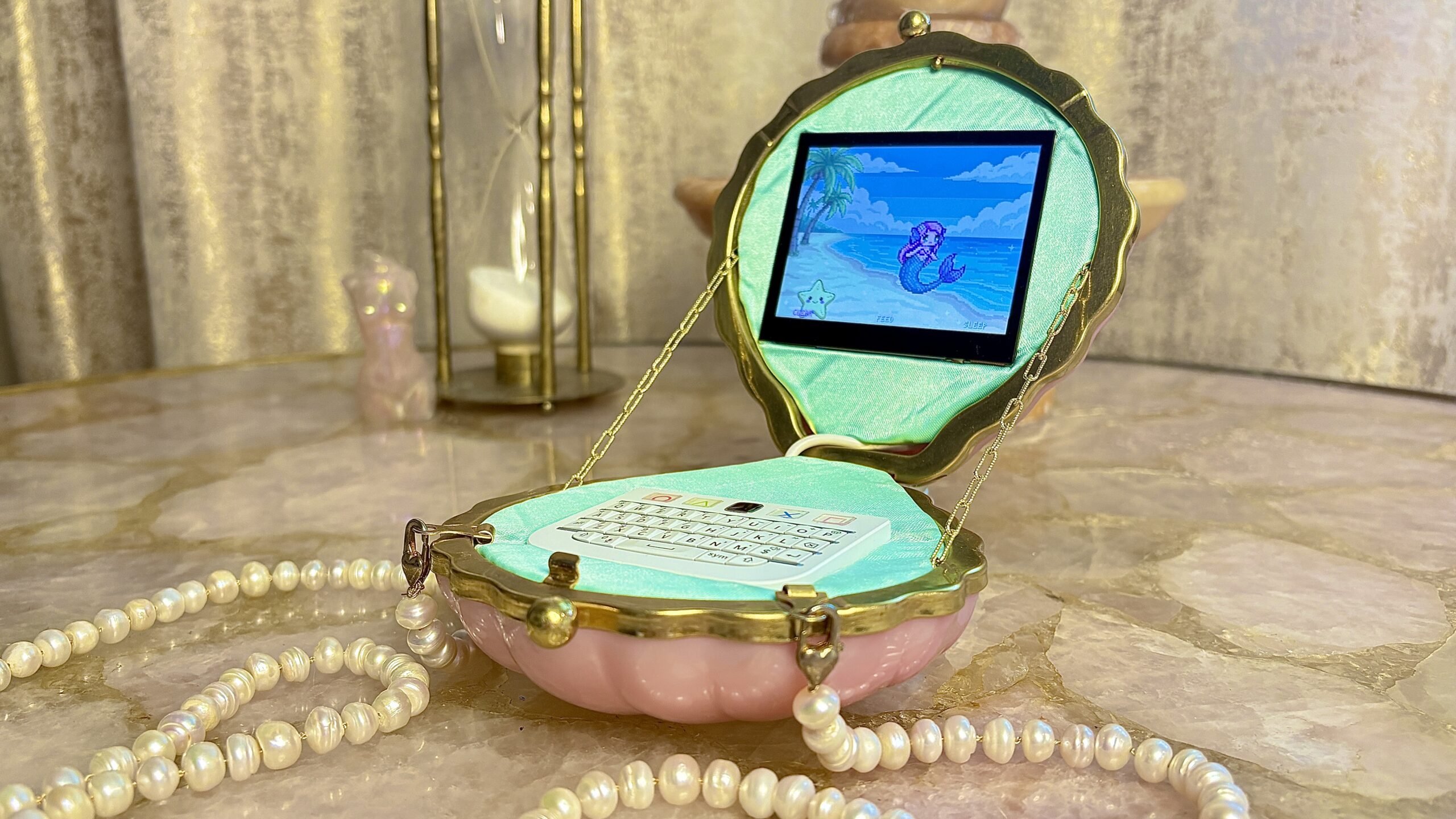 Mermaid Clutch-Purse Cyberdeck is Unappologetically Girly