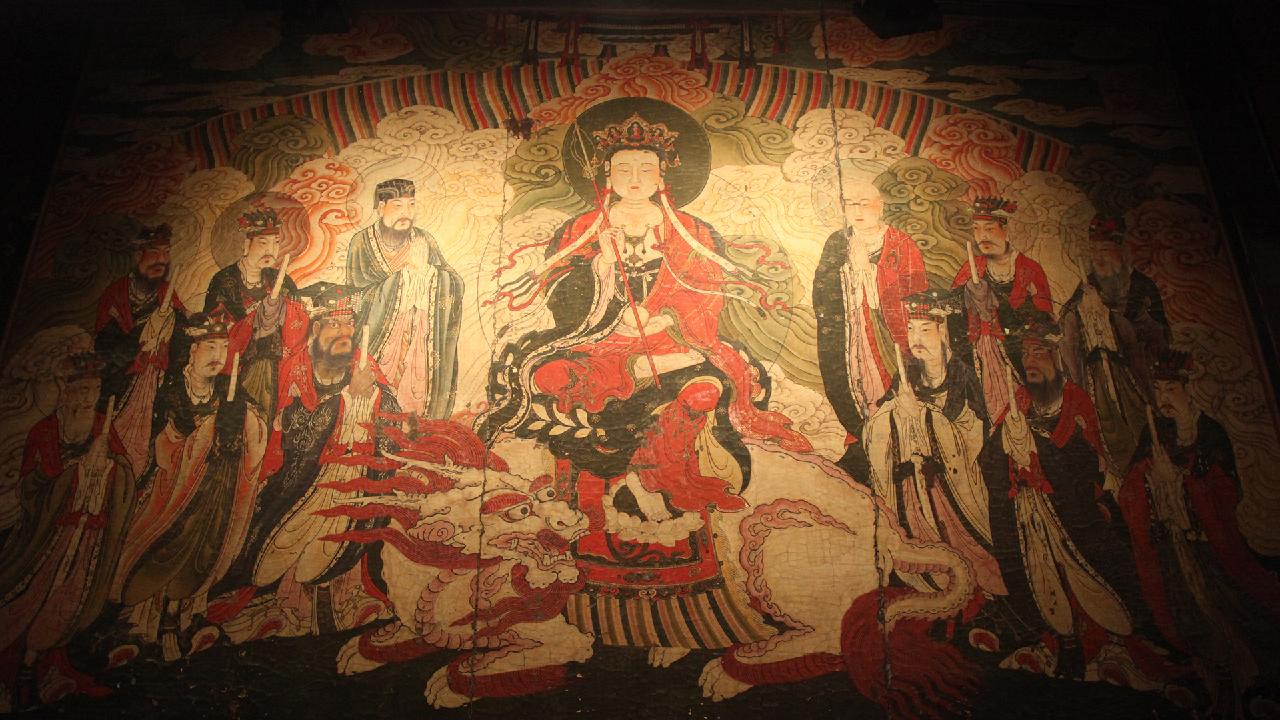 Zhihua Temple mural showcases the artistry of ancient China