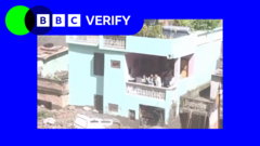 Videos show people survive floodwaters on balcony in Nepal