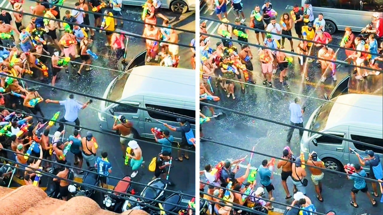 7 French tourists arrested after viral Songkran spray clash with van driver in Phuket